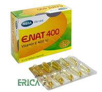 05 Scatole ENAT 400 VITAMINA E 400 IU BOOST ANTIOSSIDANTE PELLE ANTI-ETÀ PELL...