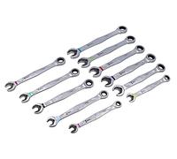 05020014001 Set di chiavi bocca ad anello, con cricchetto Joker 6000 11 pz. WERA