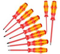 Wera 160 I/162 I/167 I/9 Kraftform Plus 9 Pieces One Size Red / Yellow