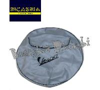 0534 - COPRIRUOTA GRIGIO CON SCRITTA NERA VESPA 125 150 200 PX ARCOBALENO - T5