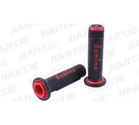 0557263/1 Domino Maniglie IN Gomma A180 Atv Quad Maniglie Coppia Nero Rosso