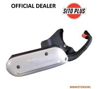 0575 SCARIO MARMITTA TERMINALE LEOVINCE SITO PLUS APRILIA SCARABEO 50 FRENO DIS.