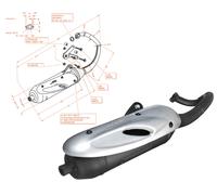 0592 SCARICO MARMITTA SITO 2 TEMPI HONDA X8R S 50