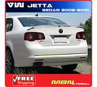 06-10 VW Jetta Sedan Posteriore Tronco Labbro Spoiler Colore Matched Dipinta ABS