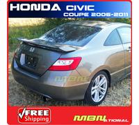 06-11 Per Civic 2D Si Stile Tronco Spoiler Dipinta NH731P Cristallo Nero Perla
