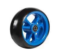 06033227 Ruota 4' gomma nera cerchio blu