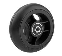 06069007 Ruota 4' gomma piena nera profilo tondo