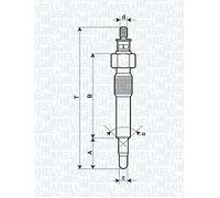 062583202304 MAGNETI MARELLI CANDELETTA DI PRERISCALDO OPEL ASTRA F