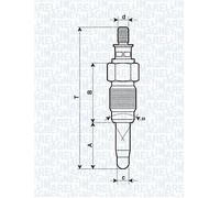 062900056304 MAGNETI MARELLI Candeletta per AUDI,FORD,MITSUBISHI,NISSAN,PEUGEOT,