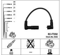 0644 NGK Kit cavi accensione per FIAT