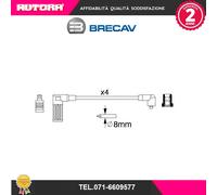 KIT SET 4 CAVI CANDELA MOTORI FIAT CINQUECENTO SEICENTO PANDA 900 ZEF1015