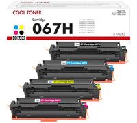 067H 067 Toner Cartridge Set: Compatibile per Canon 067H 067 i-SENSYS MF657Cdw MF655Cdw MF651Cw LBP631Cw LBP632Cdw LBP633Cdw MF656Cdw MF653Cdw MF654Cdw 4 Packs ( Nero Ciano Giallo Magenta )