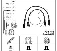 0682 NGK Kit cavi accensione per FIAT