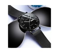 (069 silver net white face) Teen Thin Watch for Men, Trendy Mechanical High School Student Quartz Waterproof Minimalist Electronic Watch