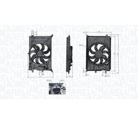 069422777010 MAGNETI MARELLI Ventola, Raffreddamento motore per FIAT,JEEP