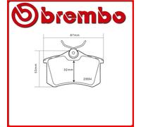 07.B315.25#50 PASTIGLIE FRENO POSTERIORE SPORTIVE BREMBO SPORT AUDI A4 Avant (8E