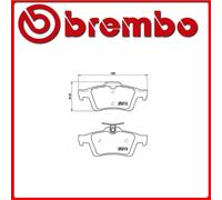 07.B315.44#244 PASTIGLIE FRENO POSTERIORE SPORTIVE BREMBO SPORT VOLVO S40 II (MS