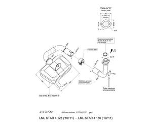 0742 - Marmitta Leovince Sito 4T LML STAR 4 125 / STAR 4 150