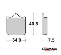 07BB05SA PASTIGLIE FRENO SINTERIZZATE MOTOCICLI BREMBO