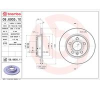 08.6935.10 Disco freno Brembo