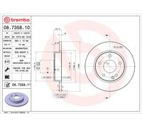 08.7358.11 Disco freno Brembo