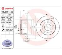 Brembo Disco Freno 08809460