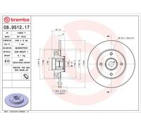 08.9512.17 Disco freno Brembo