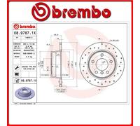 08.9787.1X#1 DISCO FRENO POSTERIORE SPORTIVO BREMBO XTRA BMW 1 (E81) 116 d 66 Kw