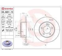 08.A651.10 Disco freno Brembo
