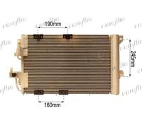 0807.2029 FRIGAIR Condensatore, Climatizzatore per OPEL,VAUXHALL