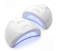 081 Store - 2 PEZZI Lampada UV LED per Unghie 48W con Sensore Automatico e Timer 5/30/60s, Fornetto Unghie per Gel UV, Semipermanente e Ricostruzione, Asciugatura Rapida