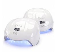 081 Store - 2 PEZZI Lampada UV LED Unghie Professionale 54W/48W con 36 LED Dual Light 365+405nm, Fornetto Unghie con Sensore Automatico, 5 Timer, Base Removibile
