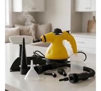 081 Store - Pulitore a Vapore Portatile 1000W Alta Pressione con Accessori, Steam Cleaner Multifunzione per Casa Cucina Bagno Vetri Divani Fughe Auto, Igienizzatore Senza Detergenti 140°C