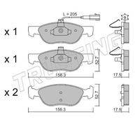 084.0 TRUSTING PAST.FRE. FIAT Bravo/a PUNTO188(ATE Trusting Freni