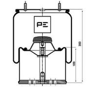 084.059-72A Molla ad Aria Attacco Aria M22 X 1,5 Adatto A per Bpw