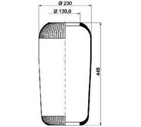 084.097-70A Molla ad Aria Adatto A per Iveco, Man