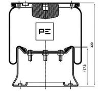 084.114-73A Molla ad Aria Attacco Aria M14 X 1,5 Adatto A per Scania