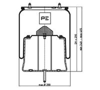 084.290-71A Cuscinetto D'Aria Con Attacco M14 X 1,5 Compatibile Con SCANIA