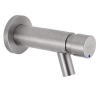 08400 Rubinetto temporizzato lavabo a parete serie INOX con comando IDRAL