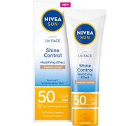Nivea Sun Crema viso opacizzante livellamento del colore della pelle con alta protezione, Spf 50,50 ml