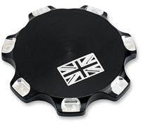 09-040BB GAS CAP BILLET UNION JACK BLACK TRIUMPH BONNEVILLE 865 2007