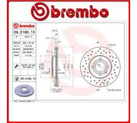09.5166.1X#139 DISCO FRENO ANTERIORE SPORTIVO BREMBO XTRA VW POLO CLASSIC (6V2)