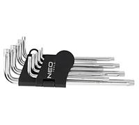 09-526 Set di chiavi Torx® con fusibile in acciaio al cromo-vanadio 9 pz. NEO...