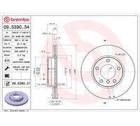 09.5390.31 Disco freno Brembo