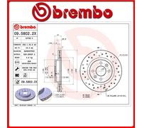 09.5802.2X#24 DISCO FRENO ANTERIORE SPORTIVO BREMBO XTRA DACIA LOGAN MCV (KS_) 1