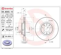 09.8303.10 Disco freno Brembo
