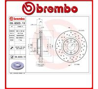 09.8303.1X#21 DISCO FRENO ANTERIORE SPORTIVO BREMBO XTRA PEUGEOT 407 SW (6E_) 2.