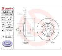 Disco freno BREMBO 9869511 anteriore, ventilato, 1 Pezzo