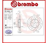 09.9464.1X#11 DISCO FRENO ANTERIORE SPORTIVO BREMBO XTRA FORD FOCUS C-MAX 1.6 Ti