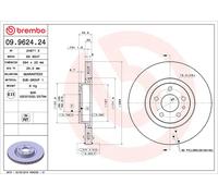 BREMBO 09.9624.24 Disco freno